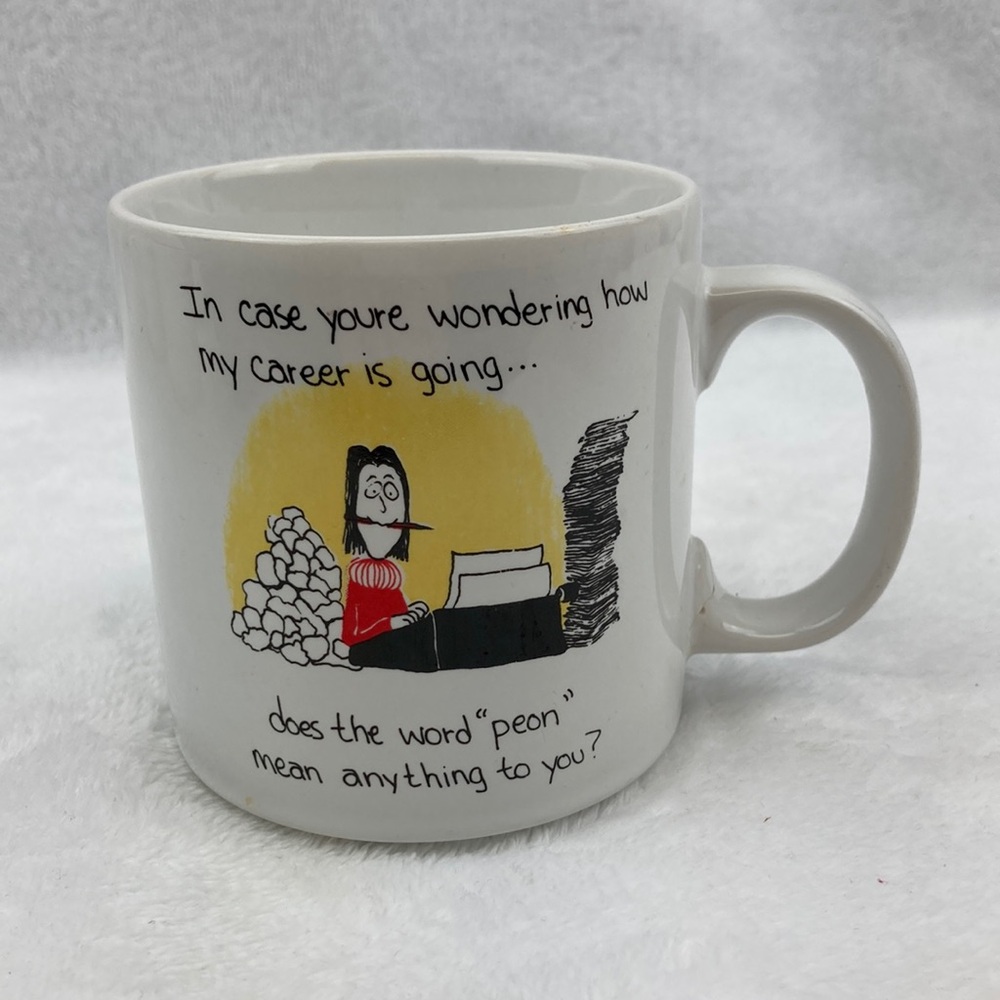 VTG Russ Berrie & Co. Graphic Cartoon Coffee Mug 10 oz.